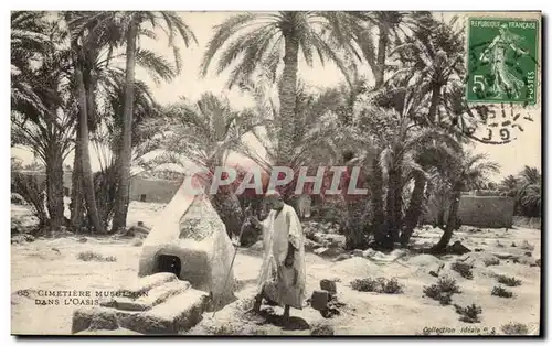 Algerie Cartes postales Scenes et types Cimetiere musulman dans l&#39oasis