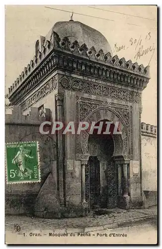 Algerie orand Cartes postales Scenes et types Mosquee du Pacha porte d&#39entree