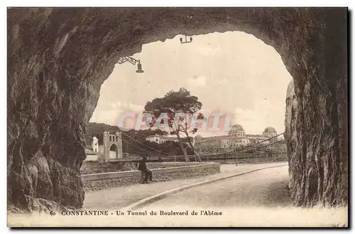 Algerie Constantine Cartes postales Un tunnel du boulevard de l&#39abime