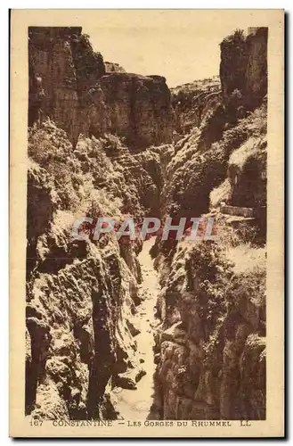 Algerie Constantine Cartes postales Les gorges du Rhummel