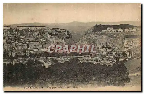 Algerie Constantine Cartes postales Vue generale