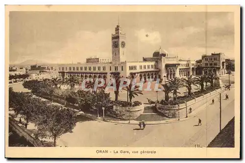 Algerie Oran Cartes postales La gare vue generale