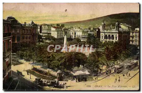 Algerie Oran Cartes postales La place d&#39armes