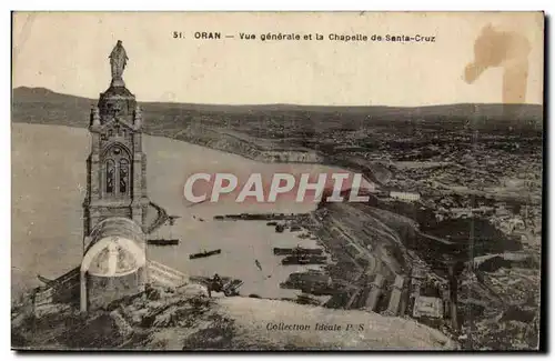 Algerie Oran Ansichtskarte AK Vue generale et la chapelle de Santa Cruz