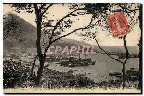 Algerie Oran Ansichtskarte AK Vue sur Santa CRuz prise de la promenade de Letang