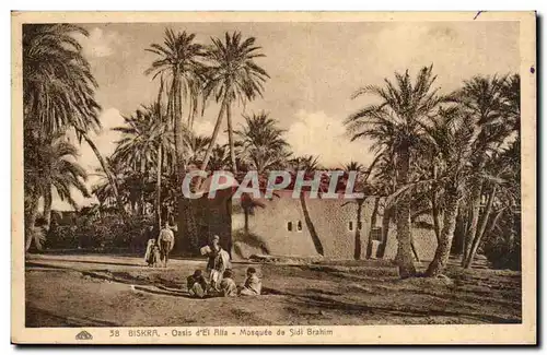 Algerie Cartes postales Biskra Oasis d&#39El Alla Mosquee de Sidi Brahim