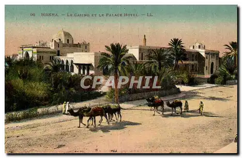 Constantine - Algerie - Algeria - Afrique - Africa - Biskra - Le Casino et le Palace Hotel - Cartes postales