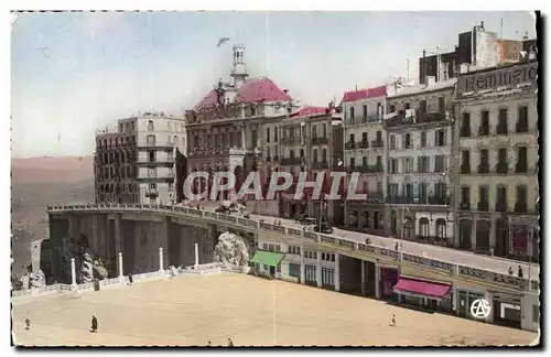 Constantine - La Place Nemours et le Boulevard Joly de Bressillon - Cartes postales