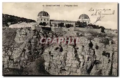 Algerie - Afrique - Constantine - L&#39Hopital Civil - Cartes postales