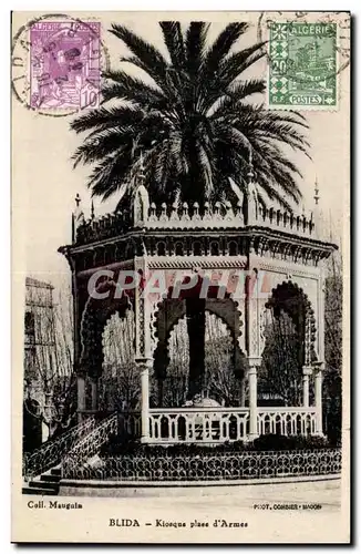 Algerie - Afrique - Blida - Kiosque place d'Armes - Cartes postales