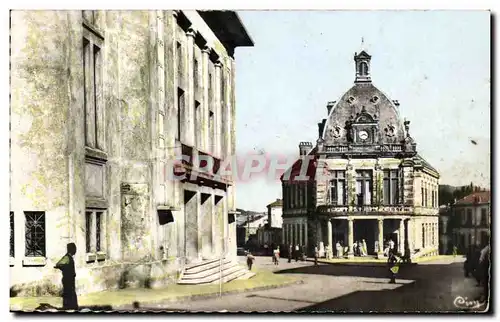 Algerie - Afrique - Souk Ahras Le Theatre et l&#39Hotel de Ville - Cartes postales