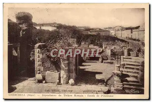 Algerie Cartes postales Cherchell Dependances du theatre romain Entree de l&#39orchestre