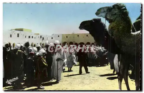 Algerie Ansichtskarte AK Ghardaia La place du marche