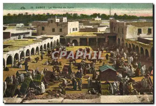 Algerie Cartes postales Gabes Le marche de Djara