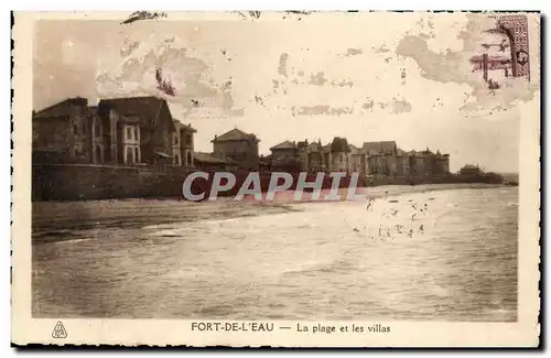 Algerie Cartes postales Fort de l&#39eau La plage et les villas