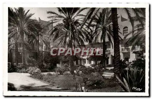 Algerie Biskra Ansichtskarte AK Constantine JArdin de l&#39hotel Transatlantique