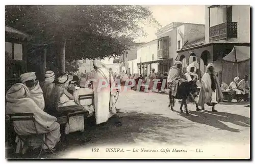 Algerie Biskra Constantine Cartes postales Les nouveaux cafes Maures