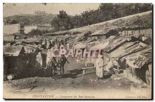 Algerie Ansichtskarte AK Biskra Constantine Campement des Beni Ramasses