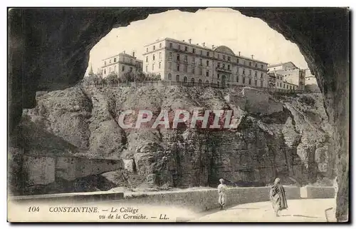 Algerie Cartes postales Biskra Constantine Le college vu de la corniche