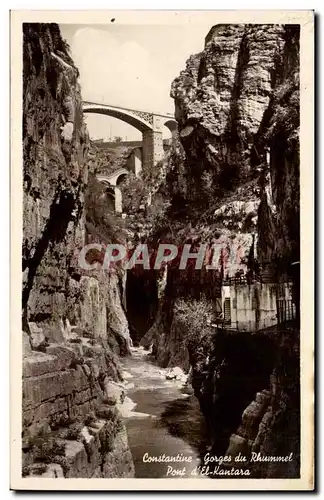 Algerie Cartes postales Biskra Constantine Gorges du Rhummel Pont d'El Kantara