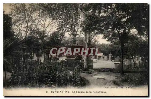 Algerie Constantine Ansichtskarte AK Le square de la Republique