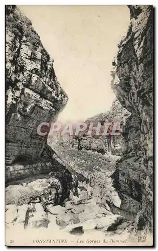 Algerie Constantine Cartes postales Les gorges du Rummel