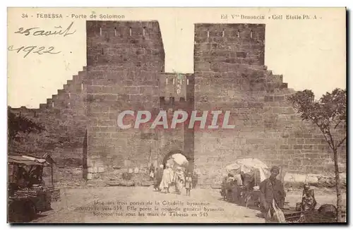 Algerie Cartes postales Teressa Porte de Solomon une des trois porte de la citadelle byzantine