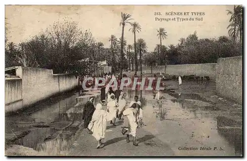 Algerie Ansichtskarte AK Scenes et types Paysage et types du sud