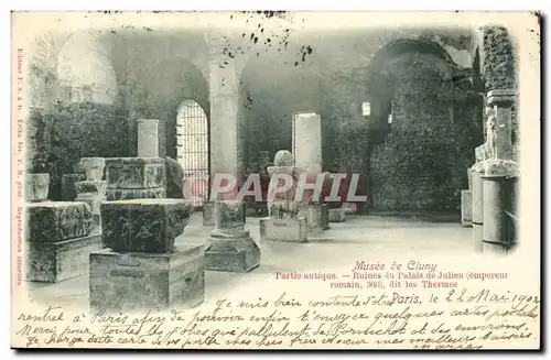 Paris Cartes postales Musee de Cluny Partie antique Ruines du palais de Julien (empereur romain) dit le Thermes