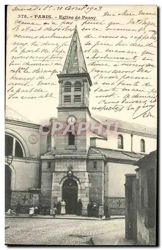 Paris Ansichtskarte AK Eglise de Passy