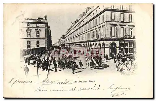 Paris Ansichtskarte AK Les arcades Rivoli