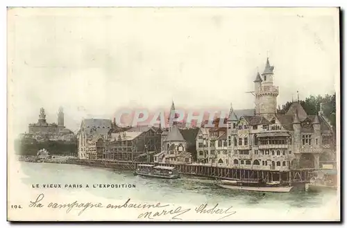 Paris Cartes postales Le vieux Paris a l'exposition