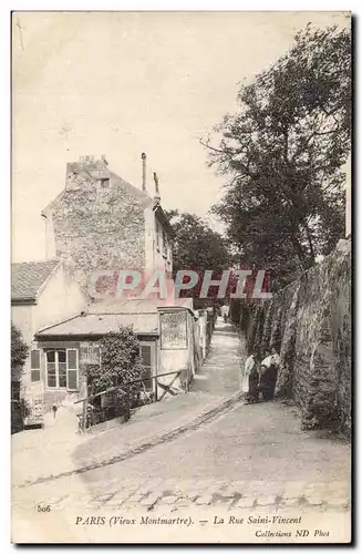 Paris Cartes postales la rue Saint Vincent Montmartre CAbaret Concert