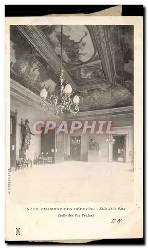 Paris Ansichtskarte AK Chambre des deputes SAlle de la Paix (salle des pas perdus)