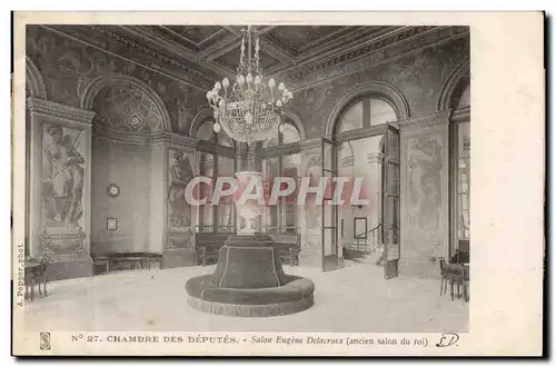 Paris Cartes postales Chambre des deputes Salon Eugene Delacroix (ancien salon du roi)