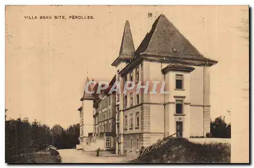 Suisse Cartes postales Villa beau site Perolles