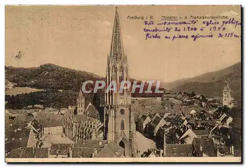 Allemagne Freiburg Cartes postales Munster v d Franziskanerkirche