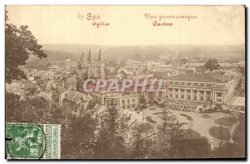 Belgie Belgique Spa Cartes postales Vue panoramique Casino