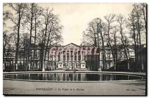 Belgie Belgique Bruxelles Cartes postales Le palais de la Nation