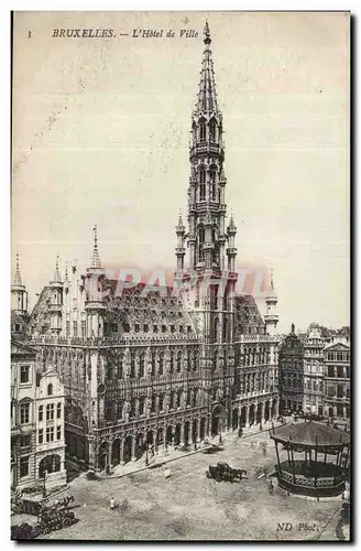 Belgie Belgique Bruxelles Ansichtskarte AK L&#39hotel de ville