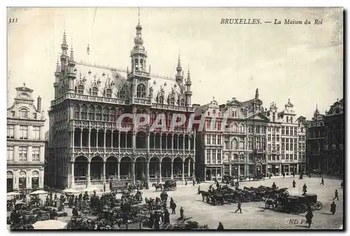 Belgie Belgique Bruxelles Cartes postales La maison du roi (marche)