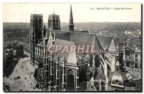 Belgie Belgique Bruxelles Ansichtskarte AK Eglise Ste Gudule