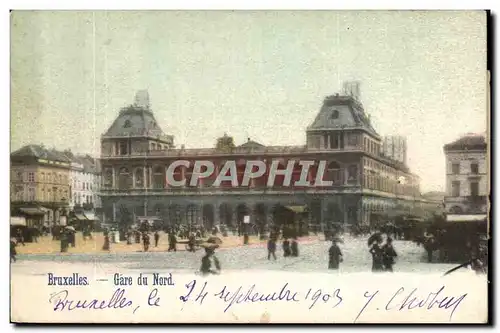 Belgie Belgique Bruxelles Cartes postales Gare du Nord