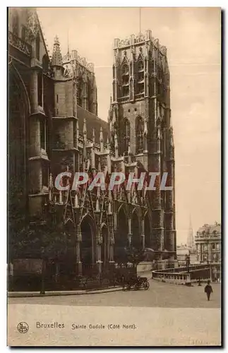 Belgie Belgique Bruxelles Cartes postales Sainte Gudule (cote Nord)