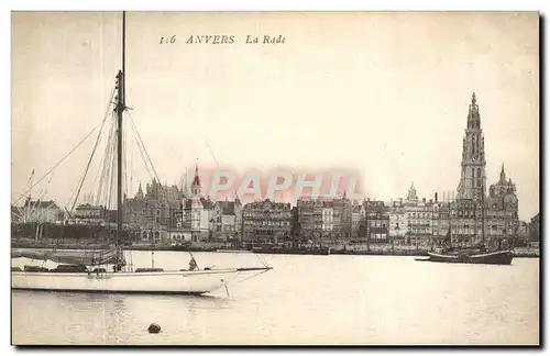 Belgie Belgique Anvers Cartes postales La rade