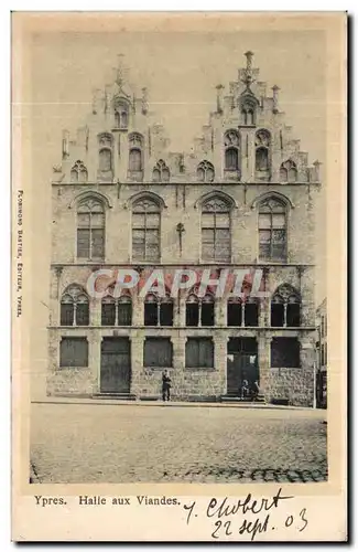 Belgie Belgique Ypres Ansichtskarte AK Halle aux viandes