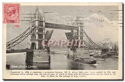 Grande Bretagne Londres London Cartes postales Tower Bridge