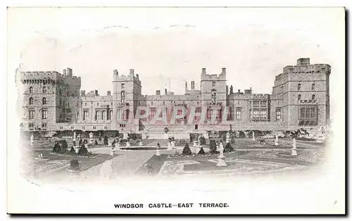 Grande Bretagne London Londres Ansichtskarte AK Windsor Castle East Terrace