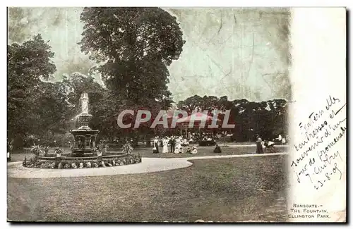 Grande Bretagne Ansichtskarte AK Ramsgate the fountain Ellington park