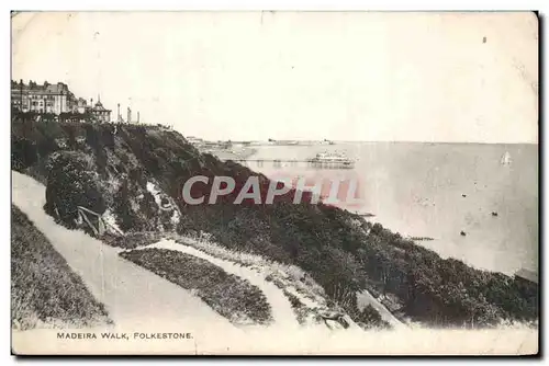 Grande Bretagne Cartes postales Madeira Folkestone